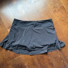 Lululemon Like New Play Off The Pleats Black Tennis Skirt Size 8
