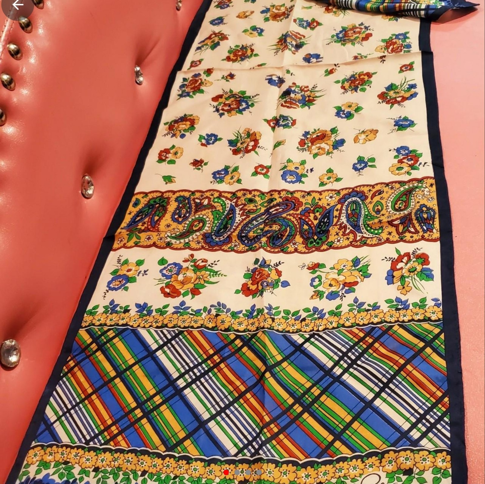 AUTHENTIC SCHIAPARELLI SILK SCARF VINTAGE