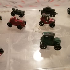 Tiny Antique metal cars