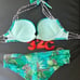 32C S Victoria secret animal print bombshell bikini swim bathing suit bra top