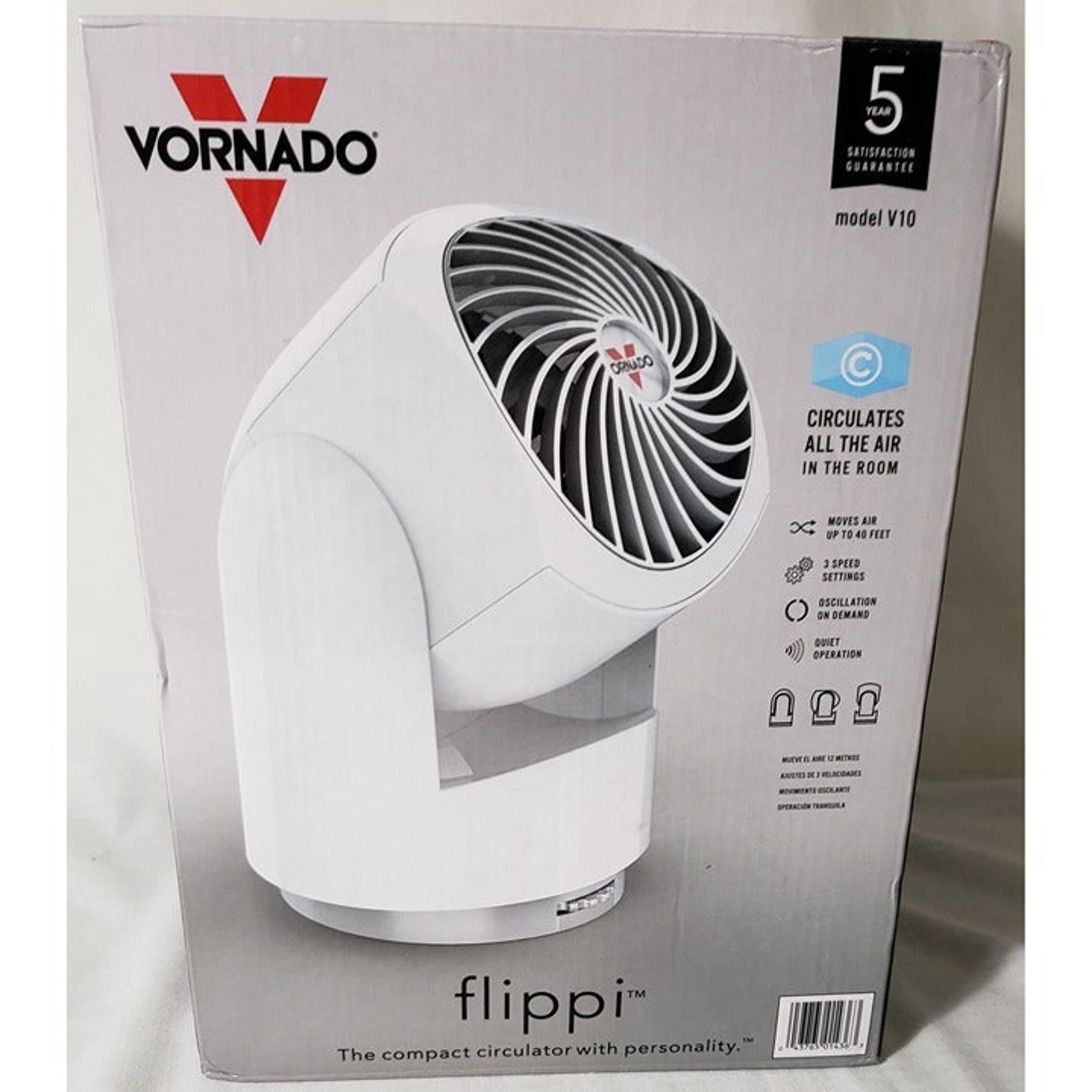 Vornado V10 Flippi Table Fan, White