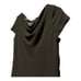 NWT S.L. Fashions black embellished dress cowl neck and short sleeves size 12