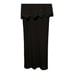 NWT S.L. Fashions black embellished dress cowl neck and short sleeves size 12