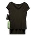 NWT S.L. Fashions black embellished dress cowl neck and short sleeves size 12
