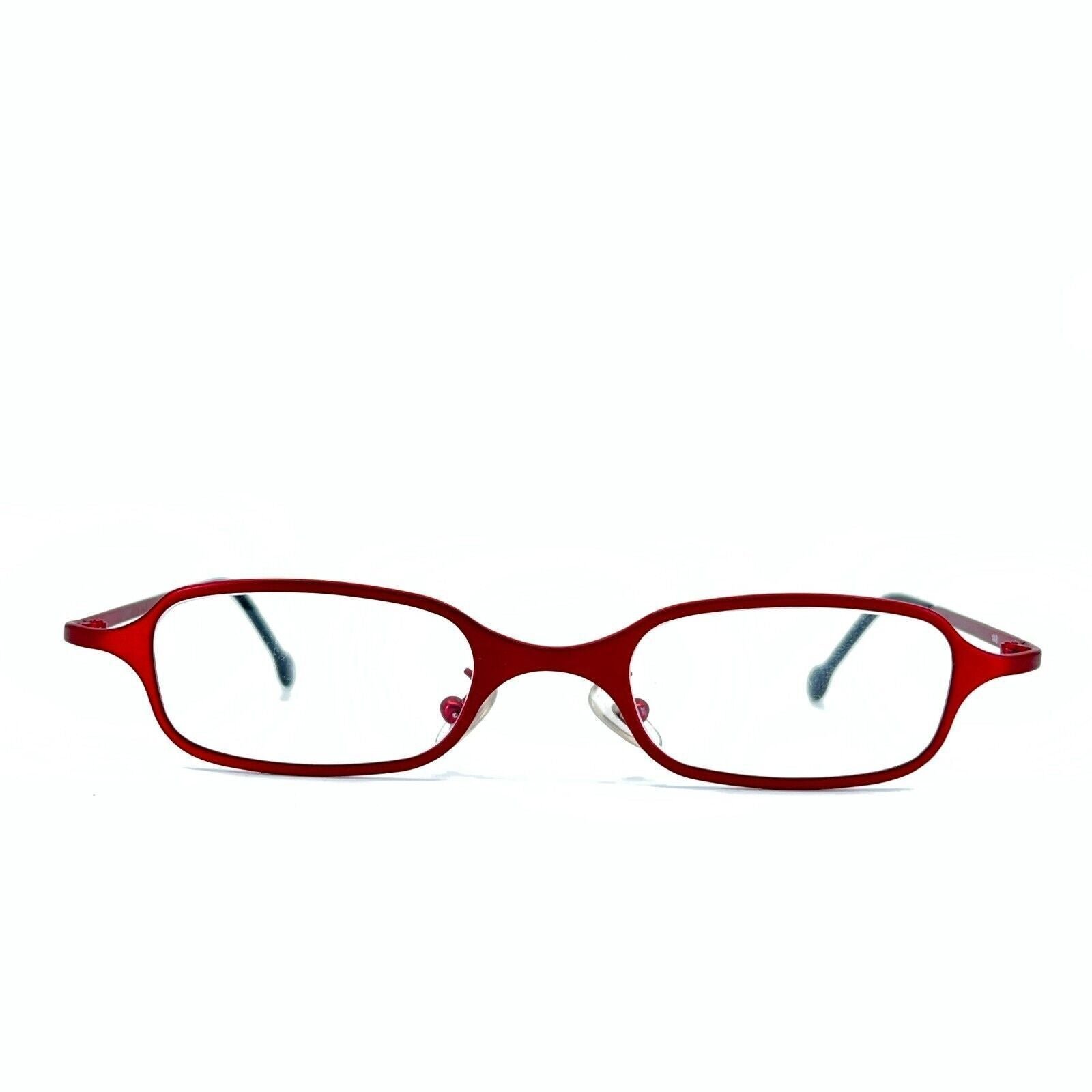 l.a.Eyeworks Eyeglasses Streb 448 Red Rectangular Full Rim Frames 45[]22 125mm
