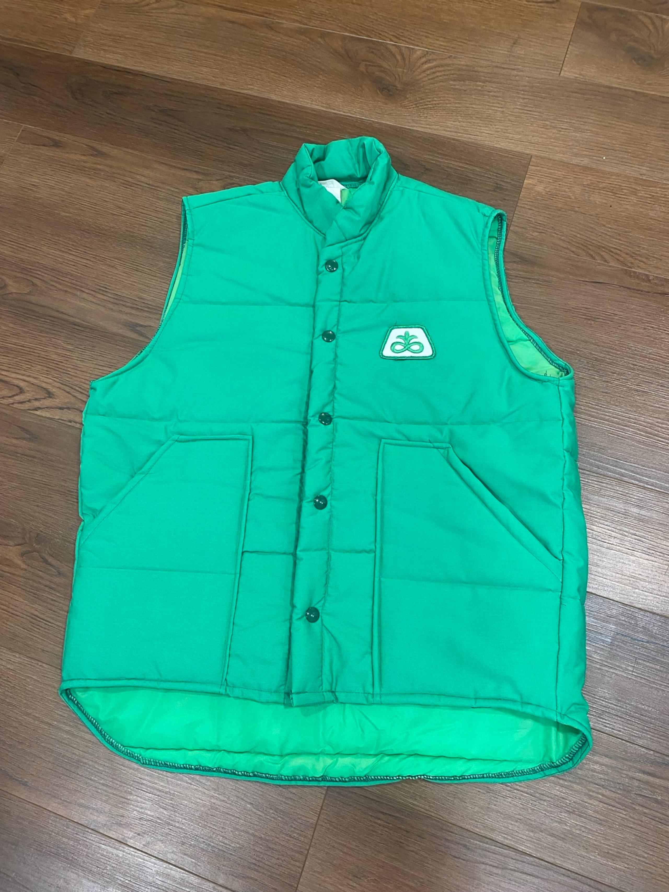 Vintage Pioneer Vest - Men’s Medium - Puffer Vest - Green