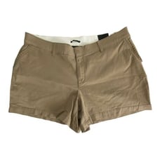 Lane Bryant Womens Shorts Size 18 Petite Khaki Chino Pockets Stretch 4.5 Inseam