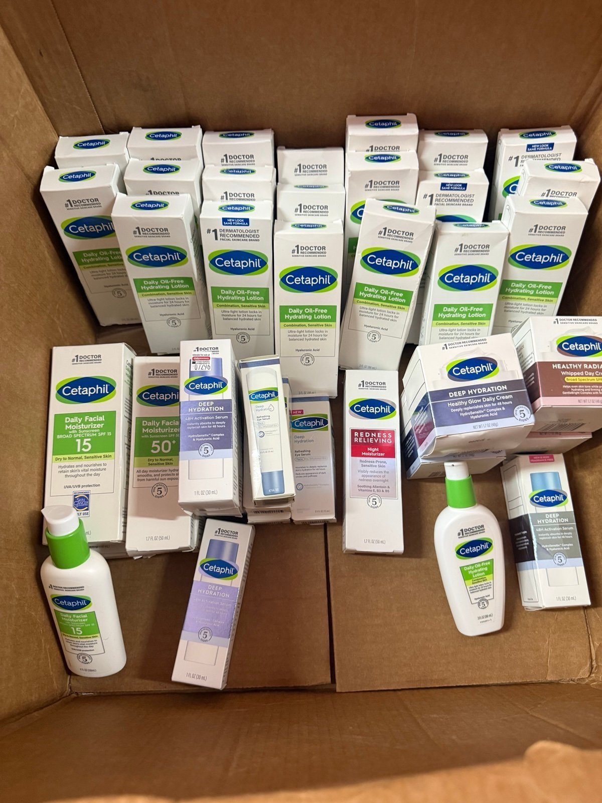 Mixed of cetaphil products cetaphil