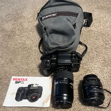 Pentax SF1 Film Camera w/Sigma 28-70mm And Tokina 70-210zoom Lenses, Working