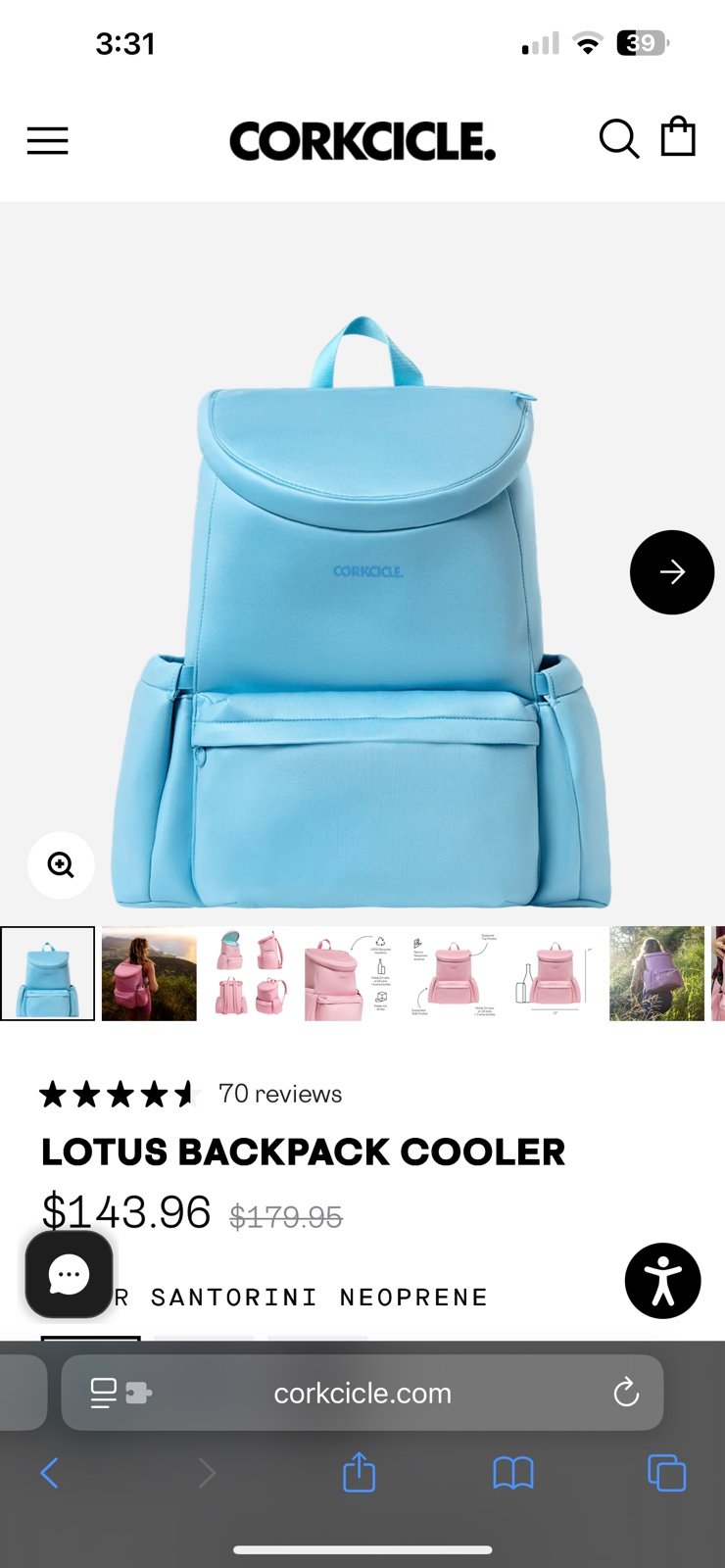 Corkcicle backpack cooler