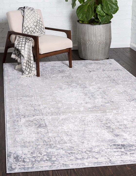 5' x 8' New Area Rug Gray H 43572 Home Decorative Art Soft Carpet Collectible