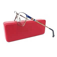 New CAROLINA HERRERA Frames Silver Blue Eyeglasses VHE114K 02A48 51-16-135