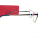 New CAROLINA HERRERA Frames Silver Blue Eyeglasses VHE114K 02A48 51-16-135