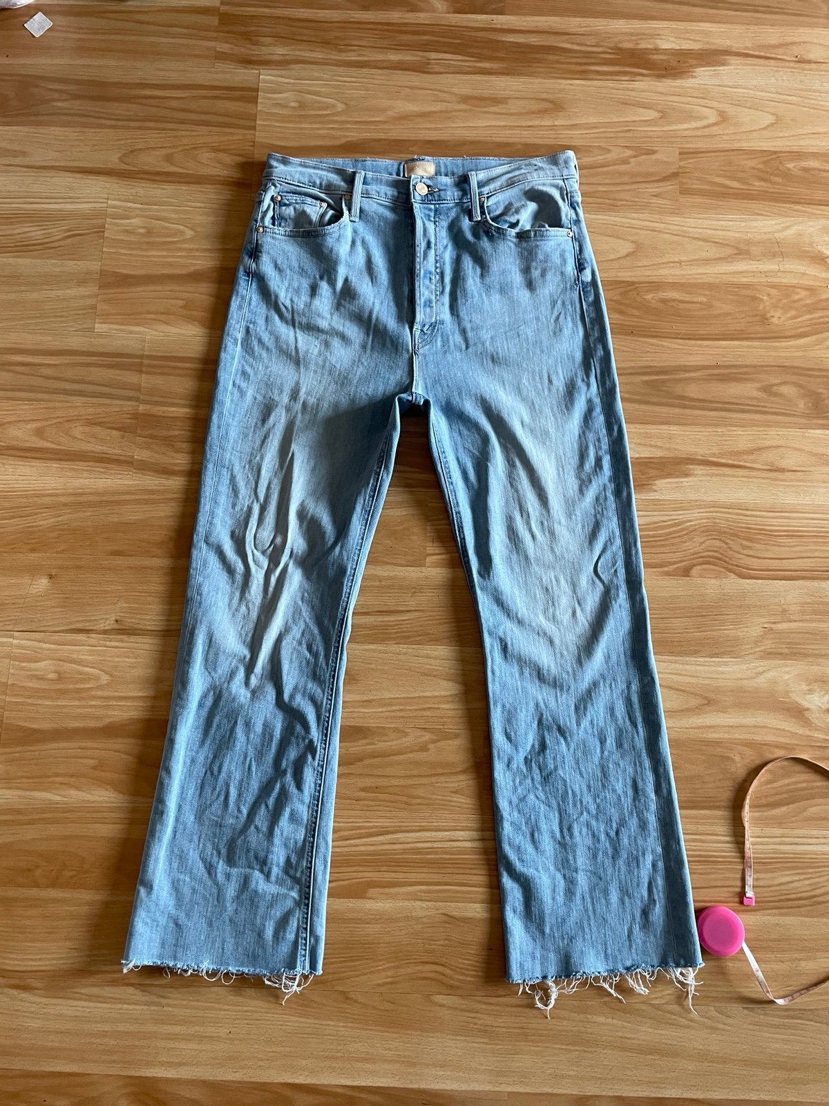 Awesome Mother Denim The Tripper Ankle Fray Jeans in Island Time - Sz 32