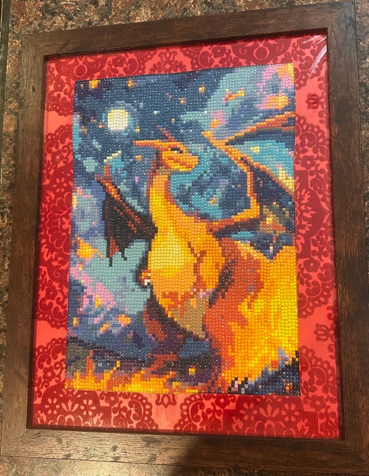 Charizard Framed Diamond Art