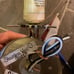 Stainless steel sconce