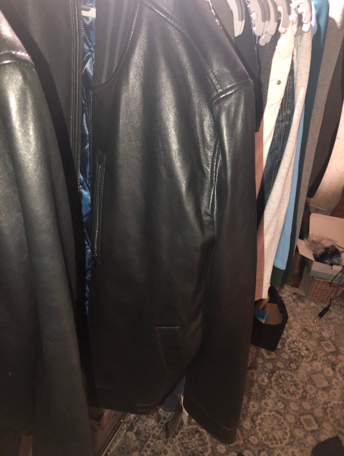 Michael Kors men's leather coat