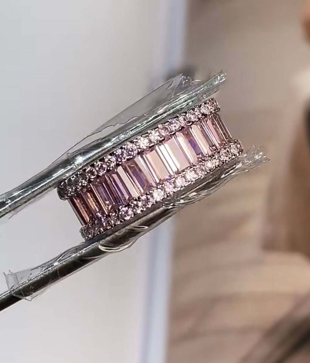 *SALE* Pink Sapphire Wedding Band Engagement Ring Size 4,5,6,7,8,9