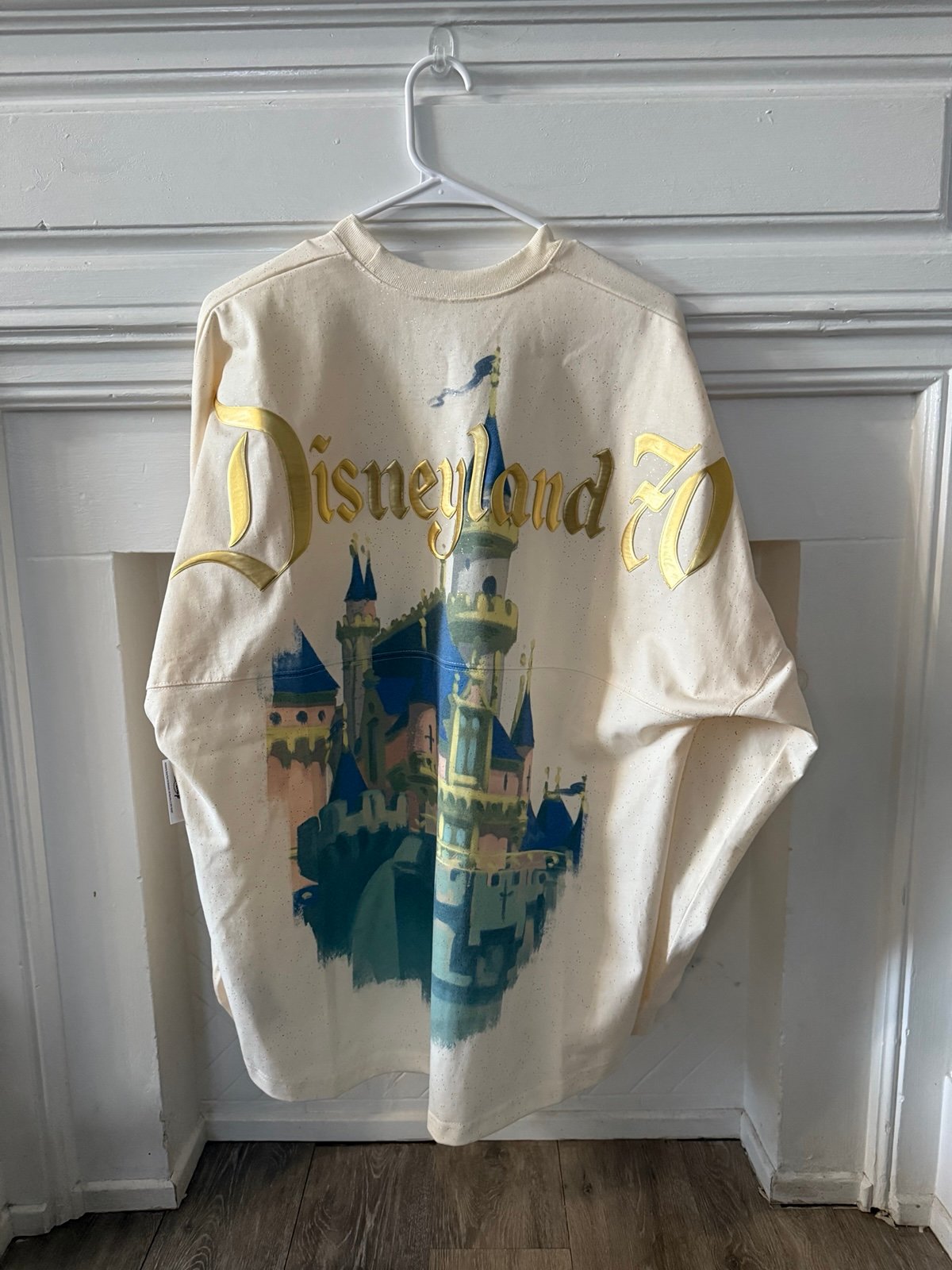 Disney Parks Disneyland 70th Anniversary Sleeping Beauty Castle Spirit Jersey L