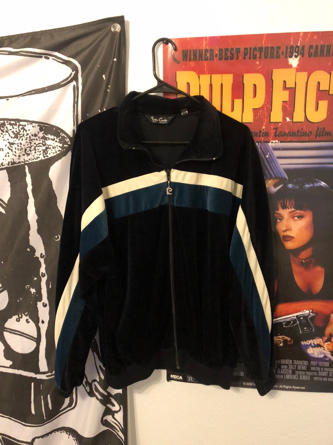 Vintage 80s Pierre Cardin Velour Track Jacket