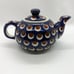 Polka dot polish pottery teapot