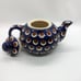 Polka dot polish pottery teapot