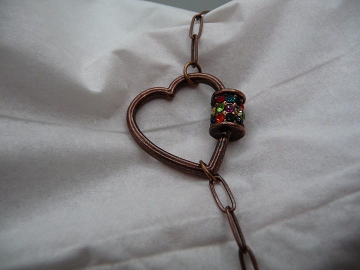 Paparazzi copper shop heart necklace