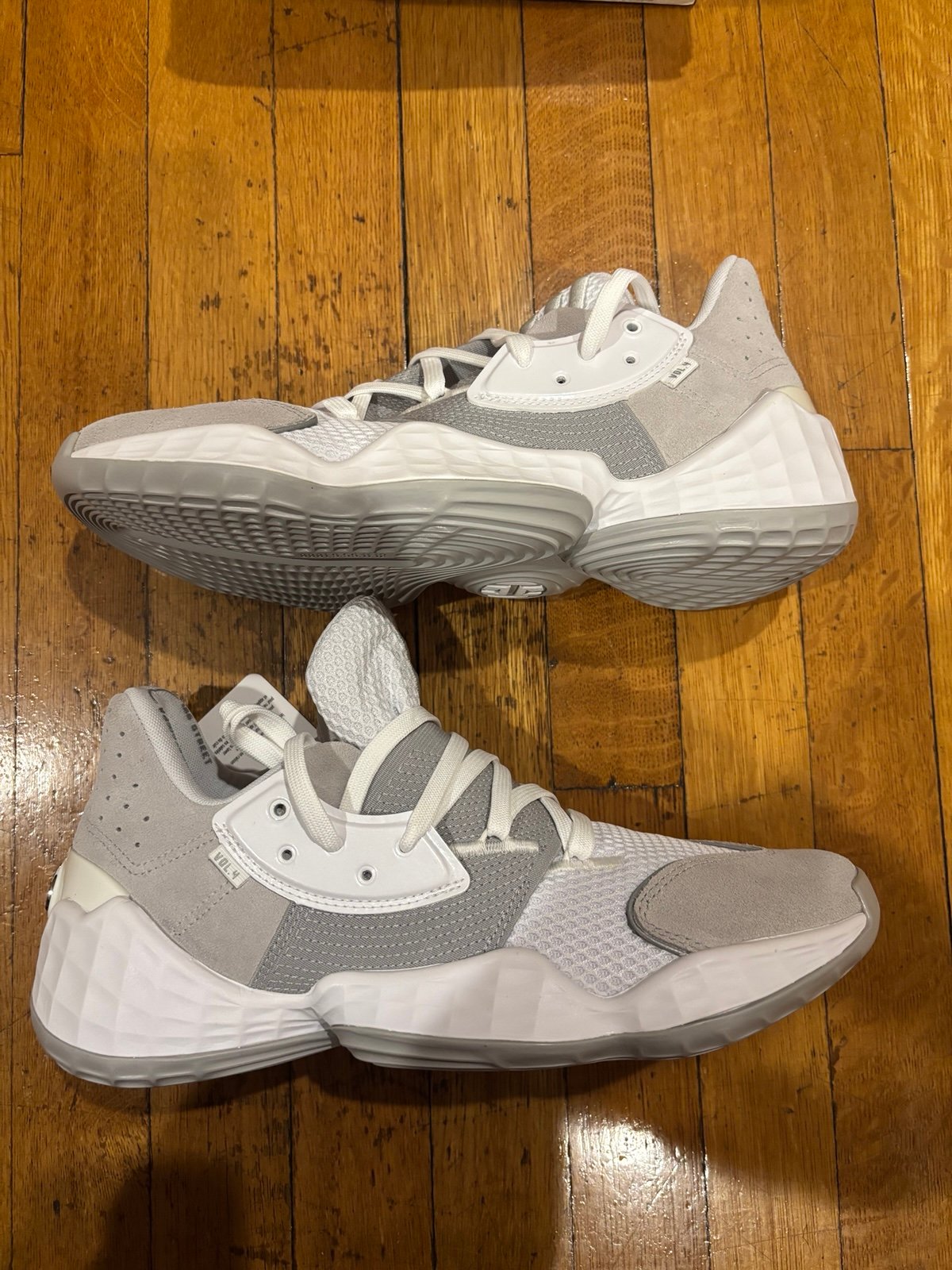 Adidas Men's Harden Vol. 4 'White Grey' EF9653 Size 10