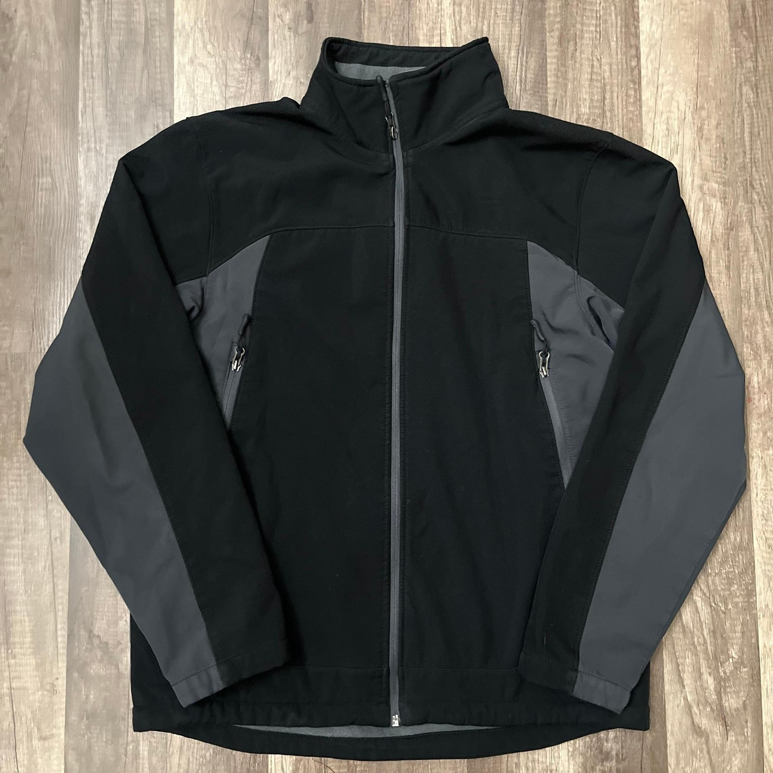 Champion Winter Active Full Zip Up Black and Gray Jacket