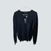 NWT mens Polo Ralph Lauren navy pima cotton v-neck sweater 140 retail!