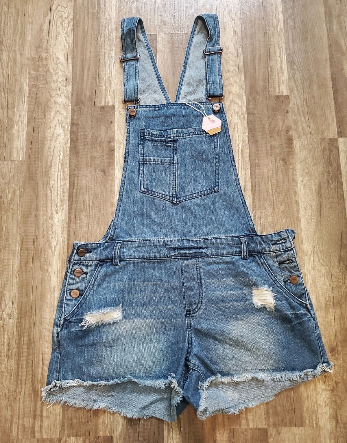 NWT Pink Blush Maternity overall shorts
