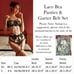 3 Pcs Black Lace Bra Panty Garter Belt Lingerie Set