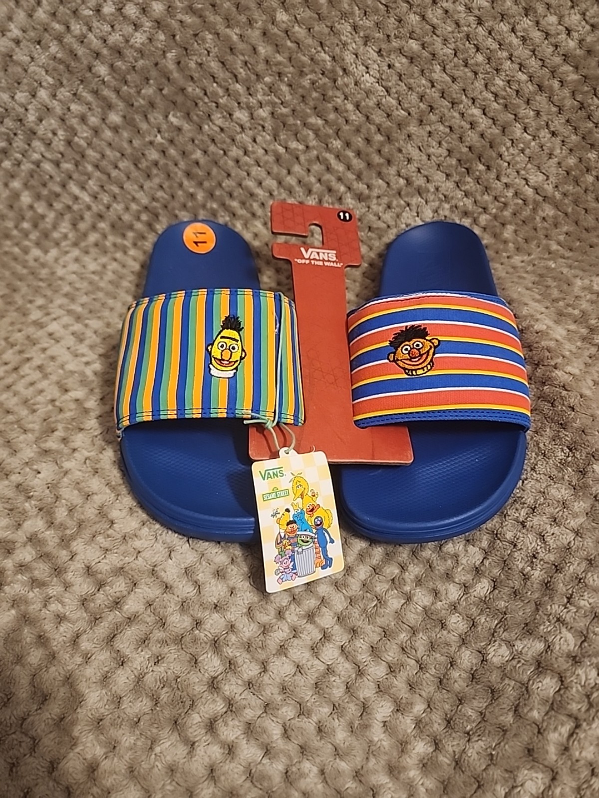 Vans x Sesame Street La Costa Slide Bert And Ernie Mens Size 11 New Without Box