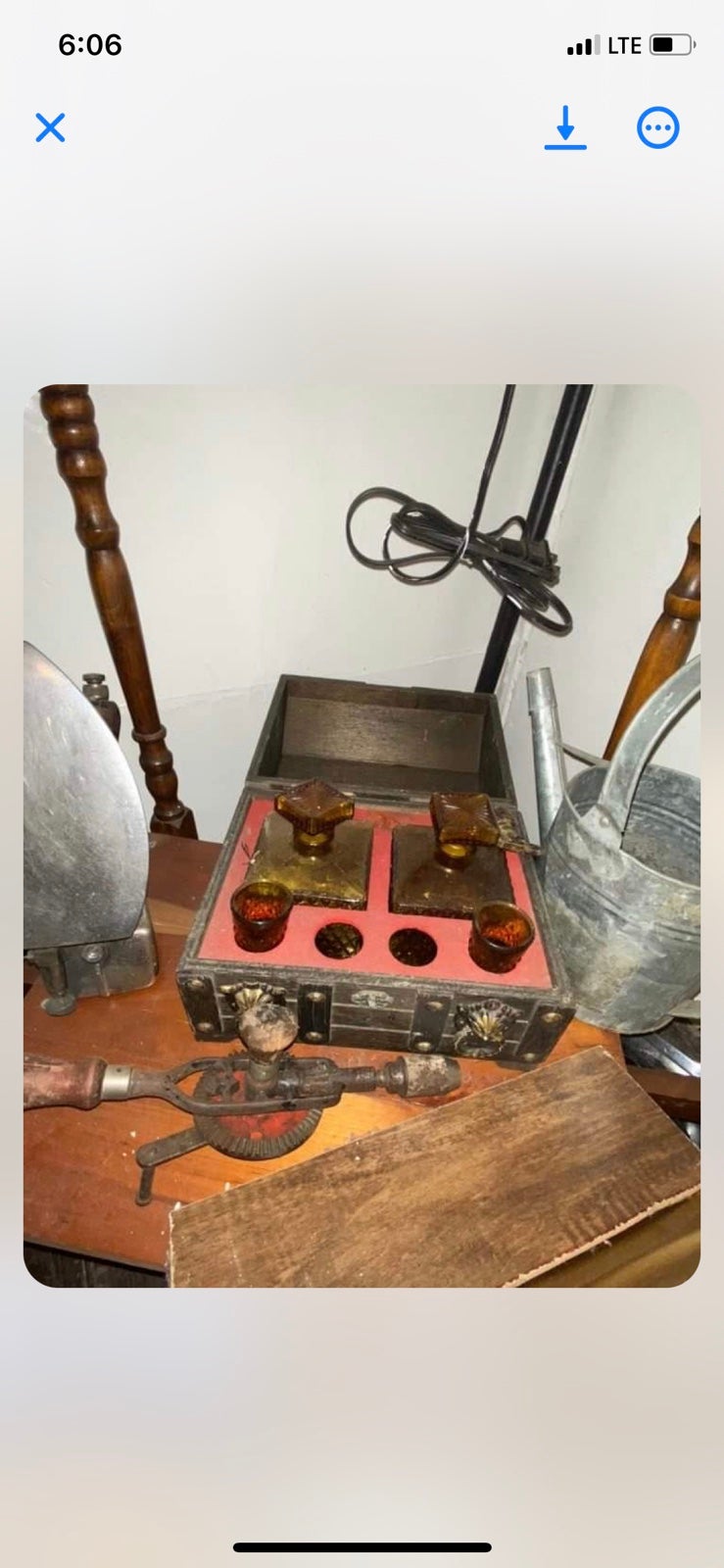 Old antique liquor set