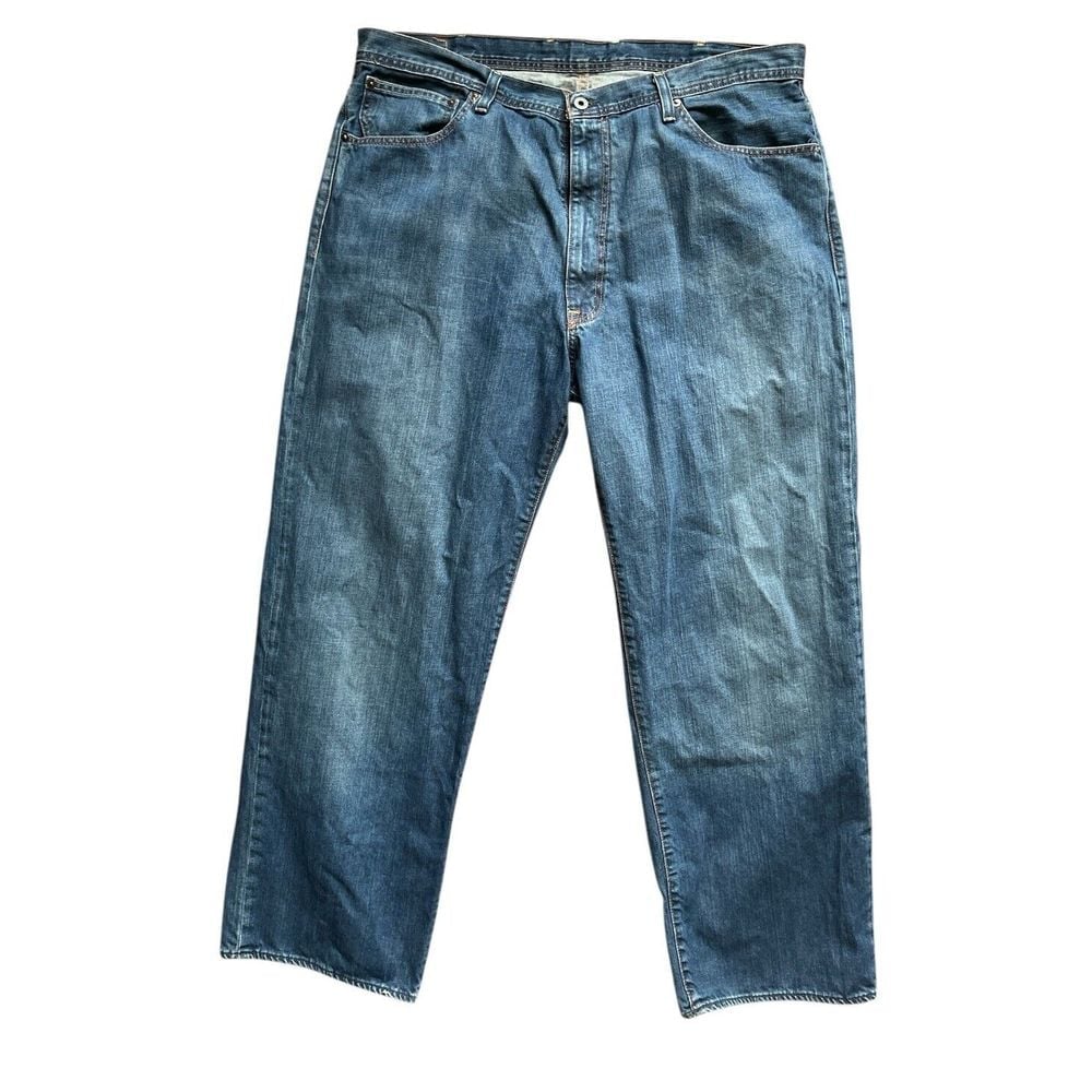 Polo Ralph Lauren Jeans Adult 40 Blue Brixton Baggy Wide Loose Fit Denim Mens