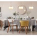12” Single Opal Glass Pendant Light (Antique Brass Finish)