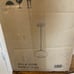 12” Single Opal Glass Pendant Light (Antique Brass Finish)