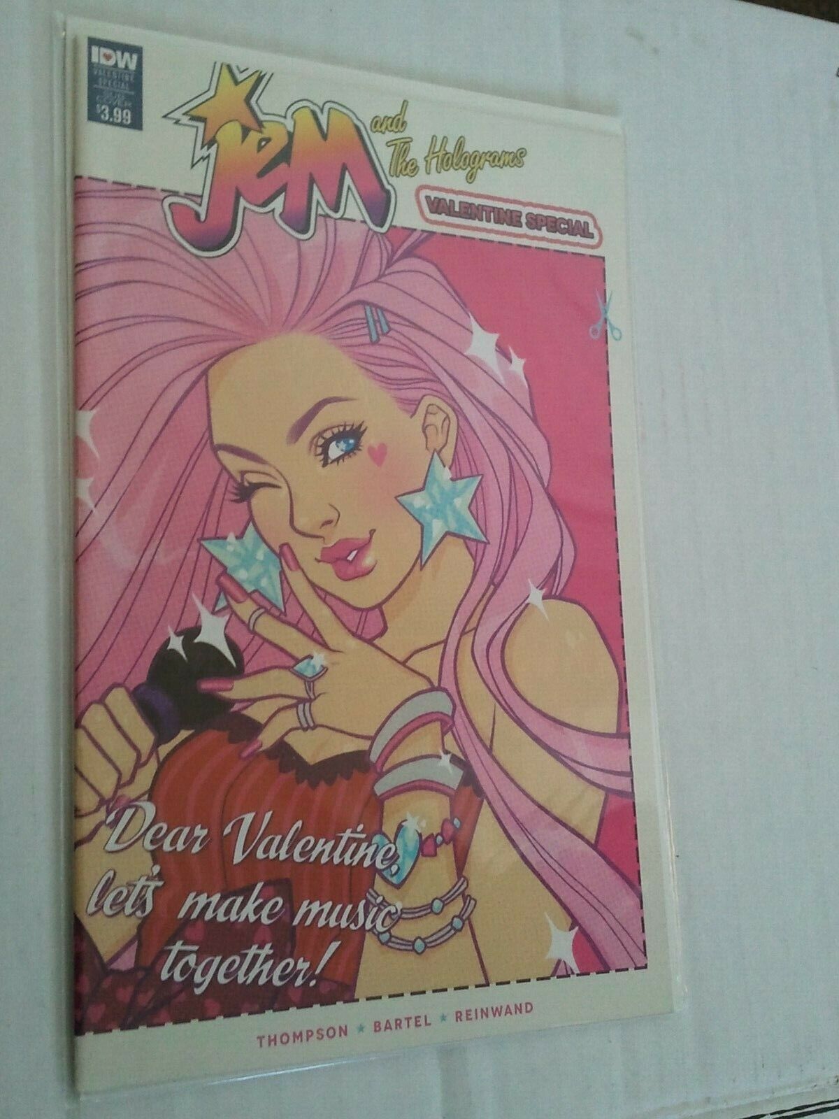 Jem and the Holograms Valentine Special NM Subscription Cover IDW Kelly Thompson