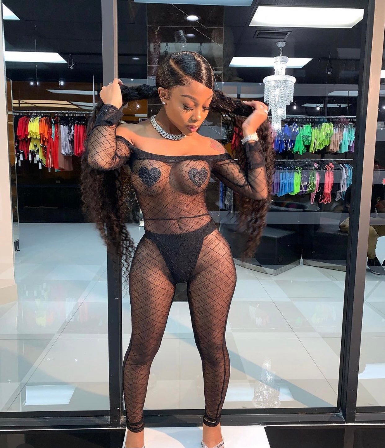 Gsuwoo see through bodysuit