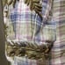 Johnny Was Workshop Blouse Womens Sz S Green Plaid Embroidered Floral Button Top