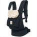 Ergo Baby Original 3 Position Carrier Black 12 - 45 Pounds Beige Sunshade Hood