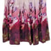 Vintage 90s Skirt 8 Maroon Floral Silk Drop Waist Pleated Full Formal Glam