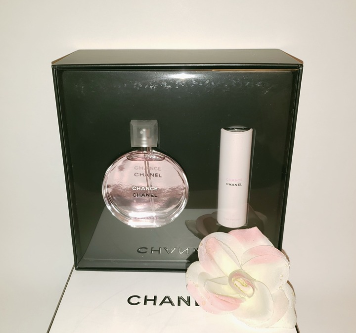 Chanel Chance Eau Tendre Eau De Toilette EDT 3.4oz + Twist & Spray 2pc Gift Set