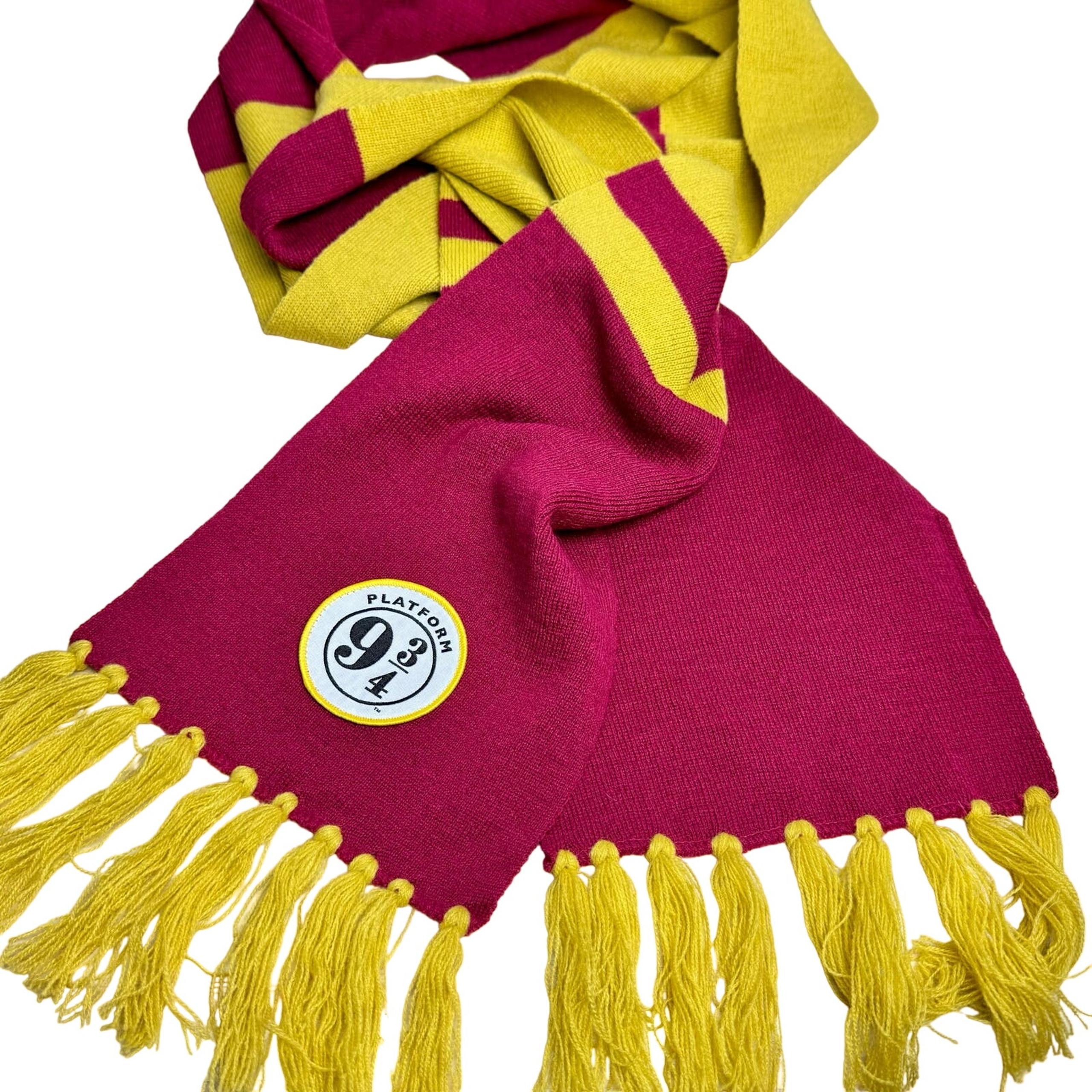 Harry Potter Scarf Hogwarts Express Red Gold Gryffindor Extra Long Tassels