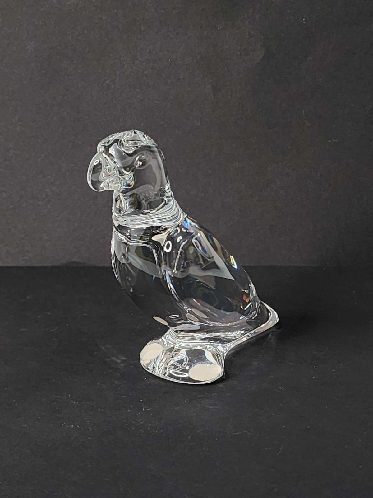 Baccarat Crystal Parrot Figurine/ Paperweight
