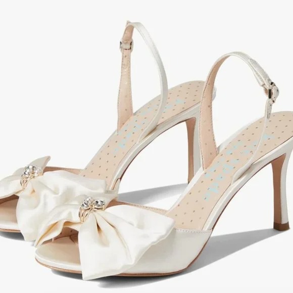 Heels, Sling back, Kate Spade New York- Happily, Ivory, Bridal, Sz 8 M