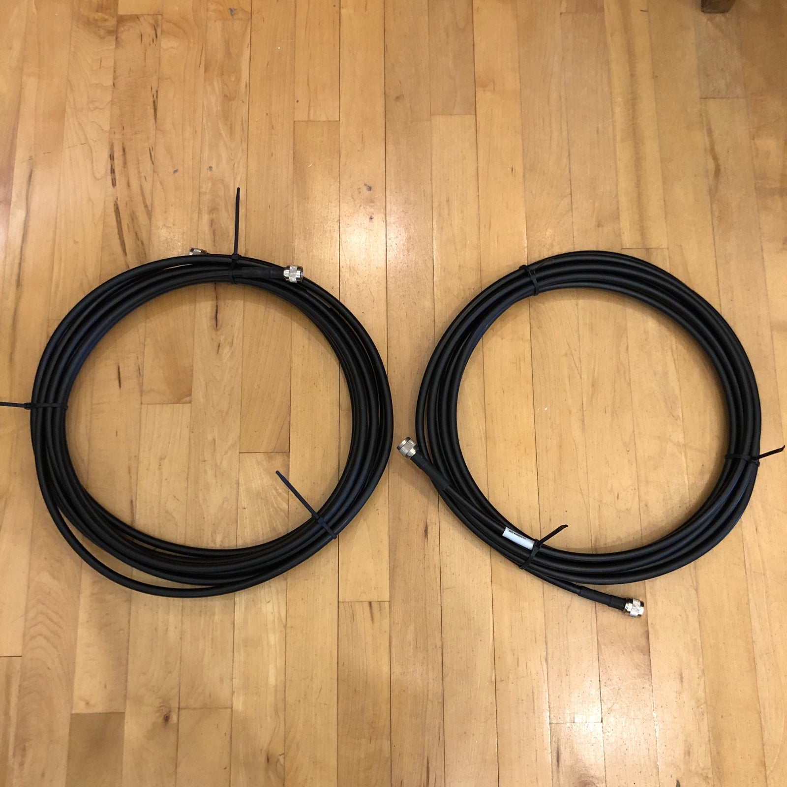 Times Microwave LMR 400 (Ventev TWS) x2 25ft Coaxial Cable N Male to N Male