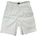 J. Crew Pleated 9 trouser short with belt in linen blend in Ivory NWT