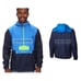 Columbia Blue/Green Pullover Windbreaker