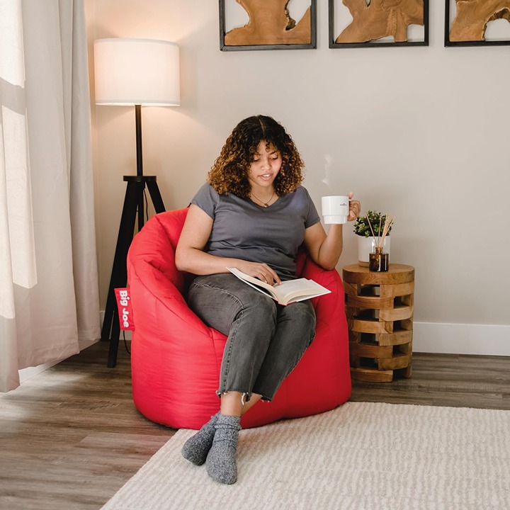 Milano Beanbag Chair Red Smartmax
